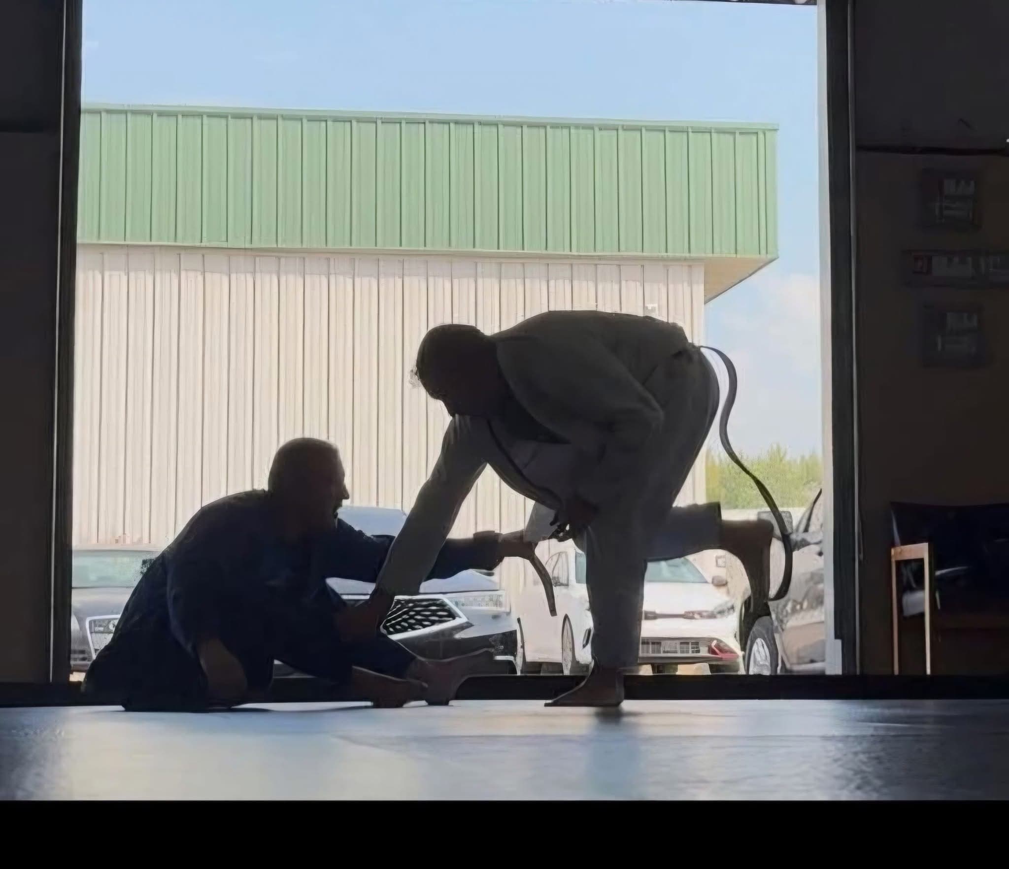 Cast Iron BJJ — training silhouette